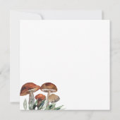 Invitation Baby shower Rustique Woodland Cute Forest Animaux (Dos)