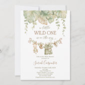 Invitation Baby shower Safari (Devant)