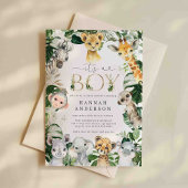 Invitation Baby shower Safari