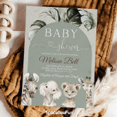 Invitation Baby shower Safari