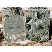 Invitation Baby shower Safari