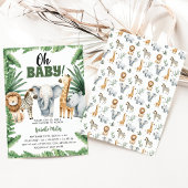 Invitation Baby shower Safari