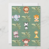 Invitation Baby shower Safari (Dos)