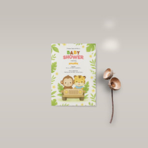 Invitation Baby shower Safari Adventure