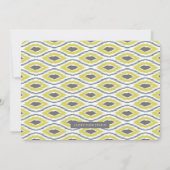 Invitation Baby shower Safari animal moderne (Dos)