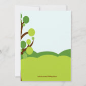 Invitation Baby shower Safari Animaux (Dos)