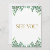 Invitation Baby shower Safari Animaux (Dos)