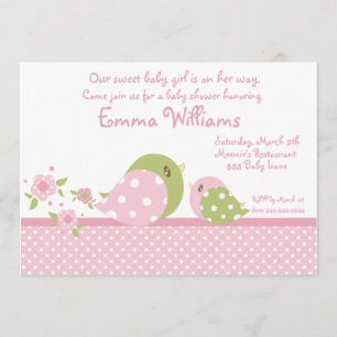 Invitation Baby shower Safari Babiez Birdie