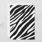 Invitation Baby shower safari en Afrique avec maman Zebra et (Dos)