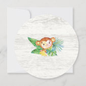 Invitation Baby shower Safari Jungle Cute (Dos)