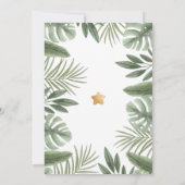 Invitation Baby shower Safari Lion bébé (Dos)