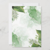 Invitation Baby shower Safari Tropical (Dos)