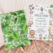 Invitation Baby shower Safari Wild One