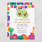 Invitation Baby shower Saint-Guacamole (Devant / Derrière)