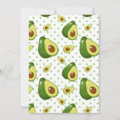 Invitation Baby shower Saint-Guacamole Kawaii Avocado (Dos)
