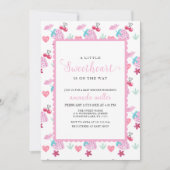 Invitation Baby shower Saint-Valentin rose Berry Sweet (Devant)