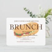 Invitation Baby shower Sandwich Sub Brunch (Debout devant)