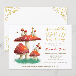 Invitation baby shower sans distinction de sexe pour les cham