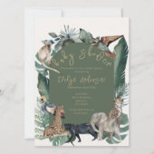 Invitation Baby shower sauvage (Devant)