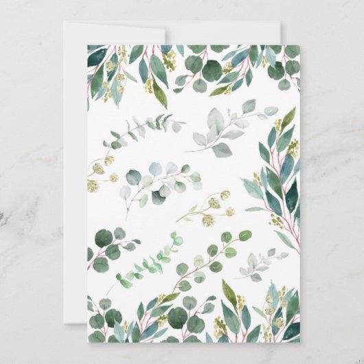 Invitation Baby shower sauvage d'une Jungle (Dos)