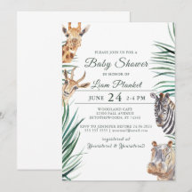 Baby shower sauvage Jungle Safari