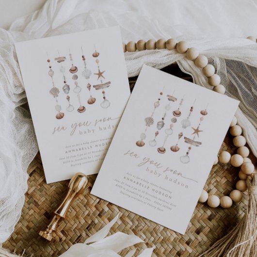 Invitation Baby shower Sea You Bientôt