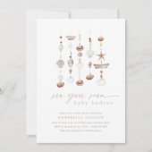 Invitation Baby shower Sea You Bientôt (Devant)