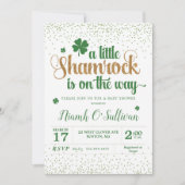 Invitation baby shower shamrock (Devant)