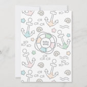 Invitation Baby shower Shark Ahoy (Dos)