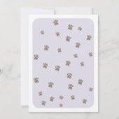 Invitation Baby shower Sibérien Husky Chig (Dos)