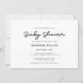 Invitation Baby shower simple (Devant)