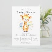 Invitation Baby shower simple à imprimer (Debout devant)