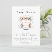 Invitation Baby shower simple à imprimer (Debout devant)