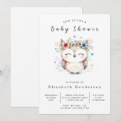 Invitation Baby shower simple à imprimer (Devant / Derrière)