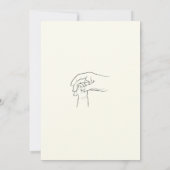 Invitation Baby shower simple et chic (Dos)