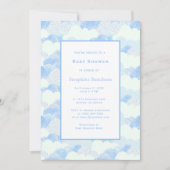 Invitation Baby shower simple et moderne Blue Sky Clouds (Devant)