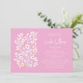 Invitation Baby shower simple et moderne de Couples Florales (Debout devant)