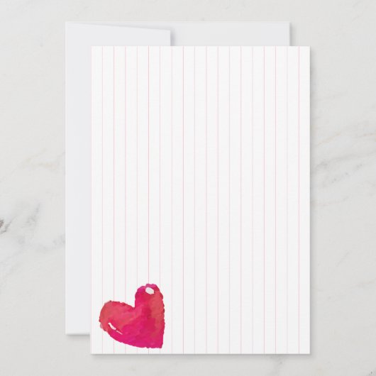 Invitation Baby shower simple petite bande amoureuse (Dos)