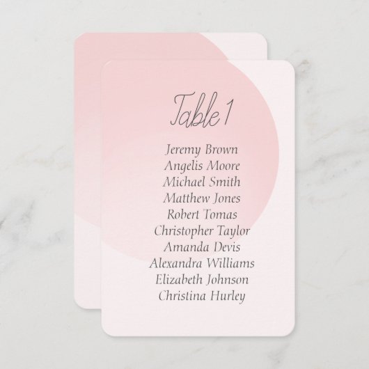 Invitation Baby shower simple rose (Devant / Derrière)