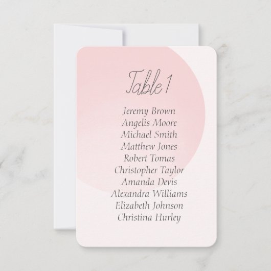 Invitation Baby shower simple rose (Devant)