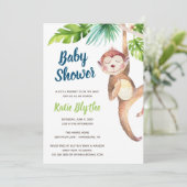 Invitation Baby shower singe (Debout devant)