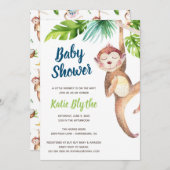 Invitation Baby shower singe (Devant / Derrière)