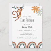 Invitation Baby shower Singe mignon (Devant)