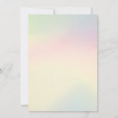 Invitation Baby Shower Sirène Aquarelle Or (Dos)