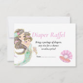 Invitation Baby shower sirène sous la mer (Devant)