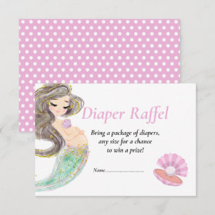 Invitation Baby shower sirène sous la mer rafle