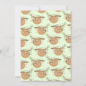 Invitation Baby shower Sloth mignonne maman et bébé (Dos)