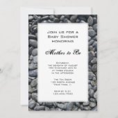Invitation Baby shower Smooth Pebbles (Devant)