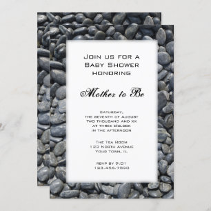 Invitation Baby shower Smooth Pebbles