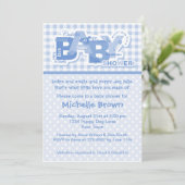 Invitation Baby shower Snips & Snails (Debout devant)